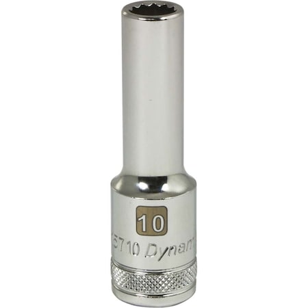 Dynamic 1/2" Drive, 10mm Metric Socket, 12 Points D015710